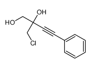 2-(chloromethyl)-4-phenylbut-3-yne-1,2-diol Structure