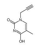 5-methyl-1-prop-2-ynylpyrimidine-2,4-dione结构式