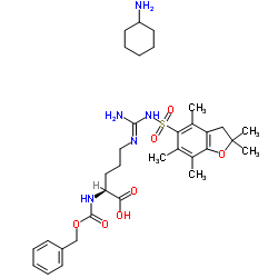 Z-Arg(Pbf)-OH 环己胺结构式