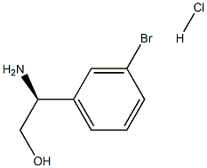 (S)-2-Amino-2-(3-bromophenyl)ethanol hydrochloride Structure