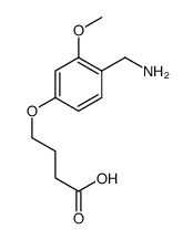 4-(4-(AMINOMETHYL)-3-METHOXYPHENOXY)BUTANOICACID Structure