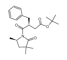 (S)-tert-butyl 3-benzyl-4-oxo-4-((R)-3,3,5-trimethyl-2-oxopyrrolidin-1-yl)butanoate结构式