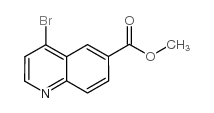 4-溴喹啉-6-羧酸甲酯结构式