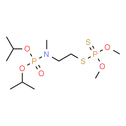 Phosphorodithioic acid S-[2-[di(isopropyloxy)phosphinyl(methyl)amino]ethyl]O,O-dimethyl ester结构式