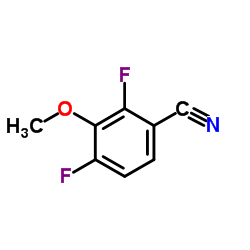 2,4-二氟-3-甲氧基苯甲腈结构式