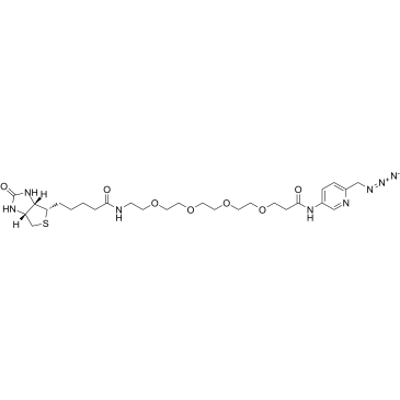 Biotin-PEG4-Picolyl azide结构式