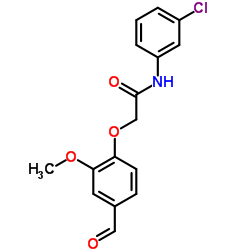 N-(3-Chlorophenyl)-2-(4-formyl-2-methoxyphenoxy)acetamide结构式