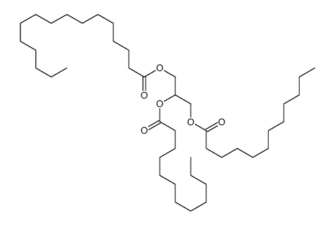 2,3-di(dodecanoyloxy)propyl hexadecanoate结构式