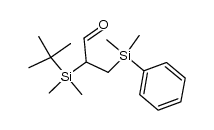 (+/-)-2-(tert-butyldimethylsilyl)-3-(dimethylphenylsilyl)propionaldehyde结构式