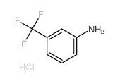 3-(三氟甲基)苯胺盐酸盐结构式