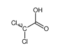 二氯乙酸-2-13C结构式