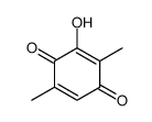 3-hydroxy-2,5-dimethylcyclohexa-2,5-diene-1,4-dione结构式