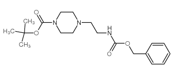 1-N-Boc-4-(2-Ncbzaminoethyl)piperazine Structure