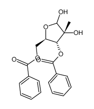 3,5-di-O-benzoyl-2-C-methyl-D-ribofuranose结构式