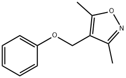 3,5-二甲基-4-(苯氧基甲基)异恶唑结构式