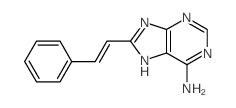 9H-Purin-6-amine,8-(2-phenylethenyl)-结构式