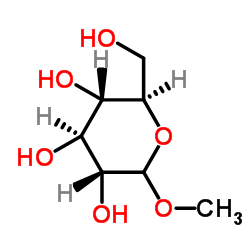 甲基-Α-D-吡喃葡糖苷结构式
