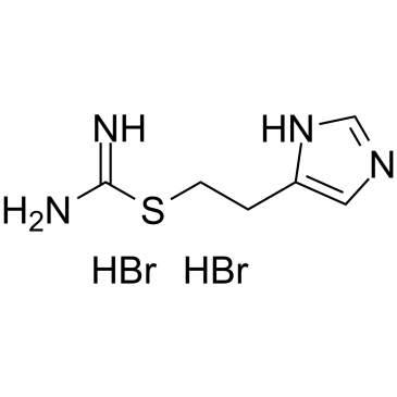 S-[2-(4(5)-咪唑基)乙基]异硫脲氢溴酸盐结构式