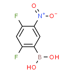 2,4-DIFLUORO-5-NITROPHENYLBORONIC ACID Structure
