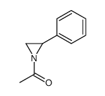 Aziridine, 1-acetyl-2-phenyl-, (R)-(-)- (8CI) Structure