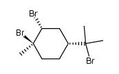 (1RS,2RS,4RS)-1,2,8-tribromo-p-menthane Structure