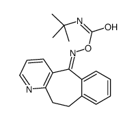 [(E)-5,6-dihydrobenzo[1,2]cyclohepta[3,4-b]pyridin-11-ylideneamino] N-tert-butylcarbamate结构式