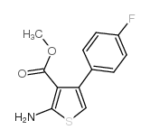 2-氨基-4-(4-氟苯基)噻吩-3-羧酸甲酯结构式