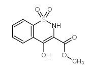 4-羟基-2H-1,2-苯并噻嗪-3-羧酸甲酯 1,1-二氧化物结构式