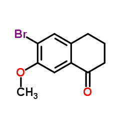 6-Bromo-7-methoxy-3,4-dihydro-1(2H)-naphthalenone Structure