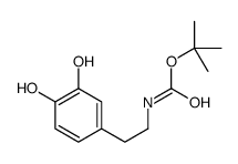 tert-butyl N-[2-(3,4-dihydroxyphenyl)ethyl]carbamate结构式