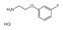 2-(3-氟苯氧基)乙胺盐酸盐结构式