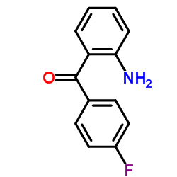 2-氨基-4'-氟二苯甲酮结构式