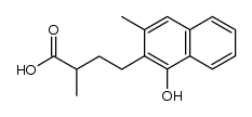 4-(1-hydroxy-3-methylnaphthalen-2-yl)-2-methylbutanoic acid Structure