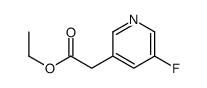 5-氟吡啶-3-乙酸乙酯结构式