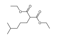 (4-methyl-pentyl)-malonic acid diethyl ester结构式
