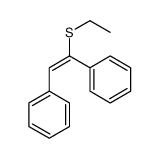 (1-ethylsulfanyl-2-phenylethenyl)benzene结构式