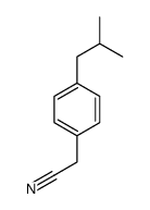 (4-isobutylphenyl)acetonitrile Structure