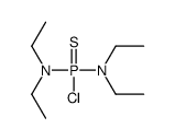 N-[chloro(diethylamino)phosphinothioyl]-N-ethylethanamine结构式