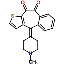 9,10-二氧代酮替芬结构式