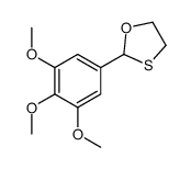 2-(3,4,5-trimethoxyphenyl)-1,3-oxathiolane结构式