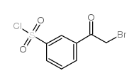 3-(2-溴乙酰基)苯磺酰氯结构式