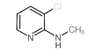 3-氯-N-甲基吡啶-2-胺结构式