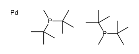 ditert-butyl(methyl)phosphane,palladium Structure