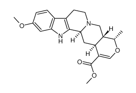 methyl (19alpha)-16,17-didehydro-11-methoxy-19-methyloxayohimban-16-carboxylate Structure