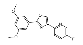 2-(3,5-dimethoxyphenyl)-4-(5-fluoropyridin-2-yl)-1,3-oxazole Structure