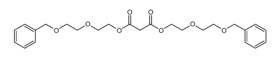 malonate ester of diethylene glycol monobenzyl ether Structure