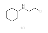 N-(2-chloroethyl)cyclohexanamine结构式