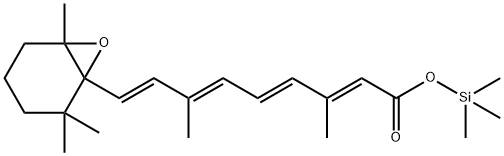5,6-Epoxy-5,6-dihydroretinoic acid trimethylsilyl ester Structure
