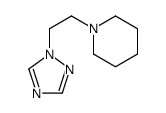 1-(2-Piperidinoethyl)-1H-1,2,4-triazole结构式