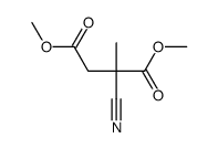 dimethyl 2-cyano-2-methylbutanedioate结构式